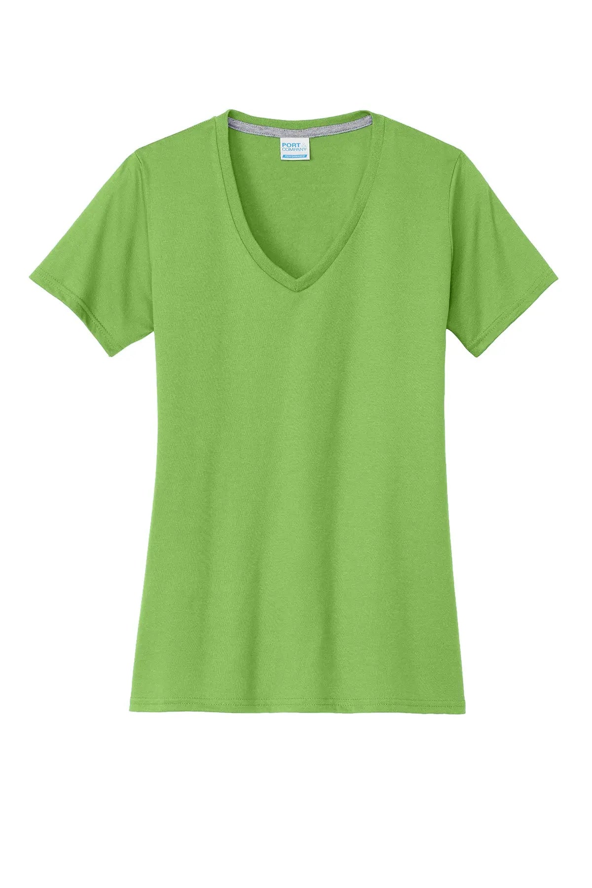 Port & Co™ Women's Performance Blend V-Neck Tee #LPC381V