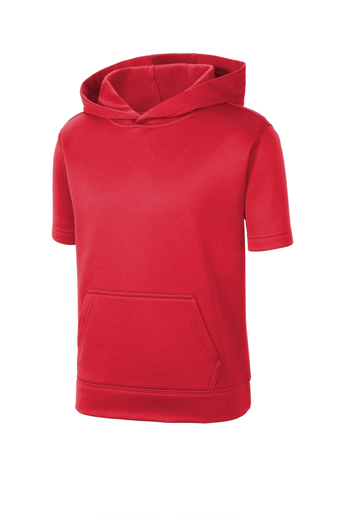 Sport-Tek® Youth Sport-Wick® Fleece Short Sleeve Hooded Pullover #YST251