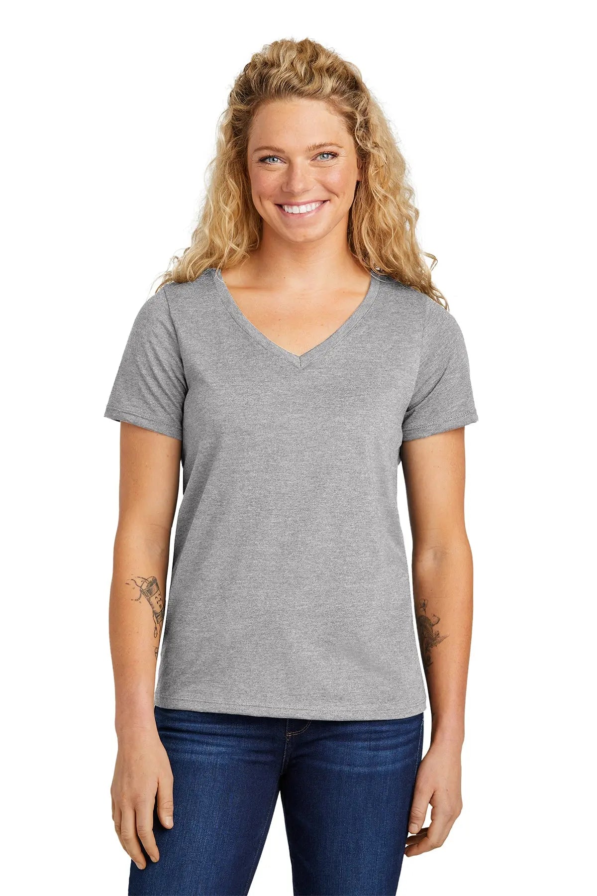 Volunteer Knitwear™ Women’s Daily V-Neck Tee #LVL45V