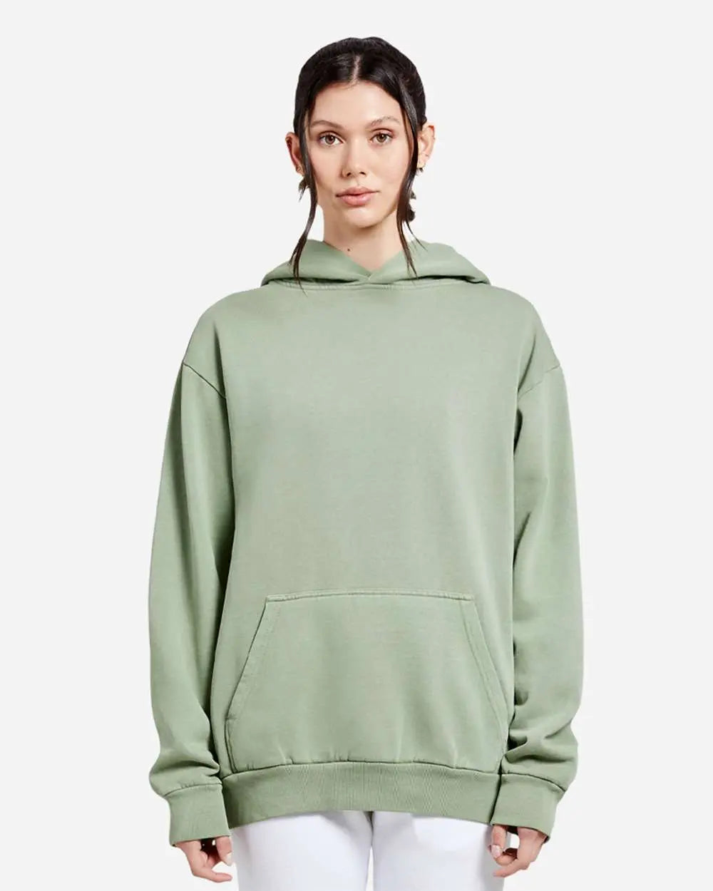 16 Lane Seven Heavy Pullover Hoodies - Oil Green