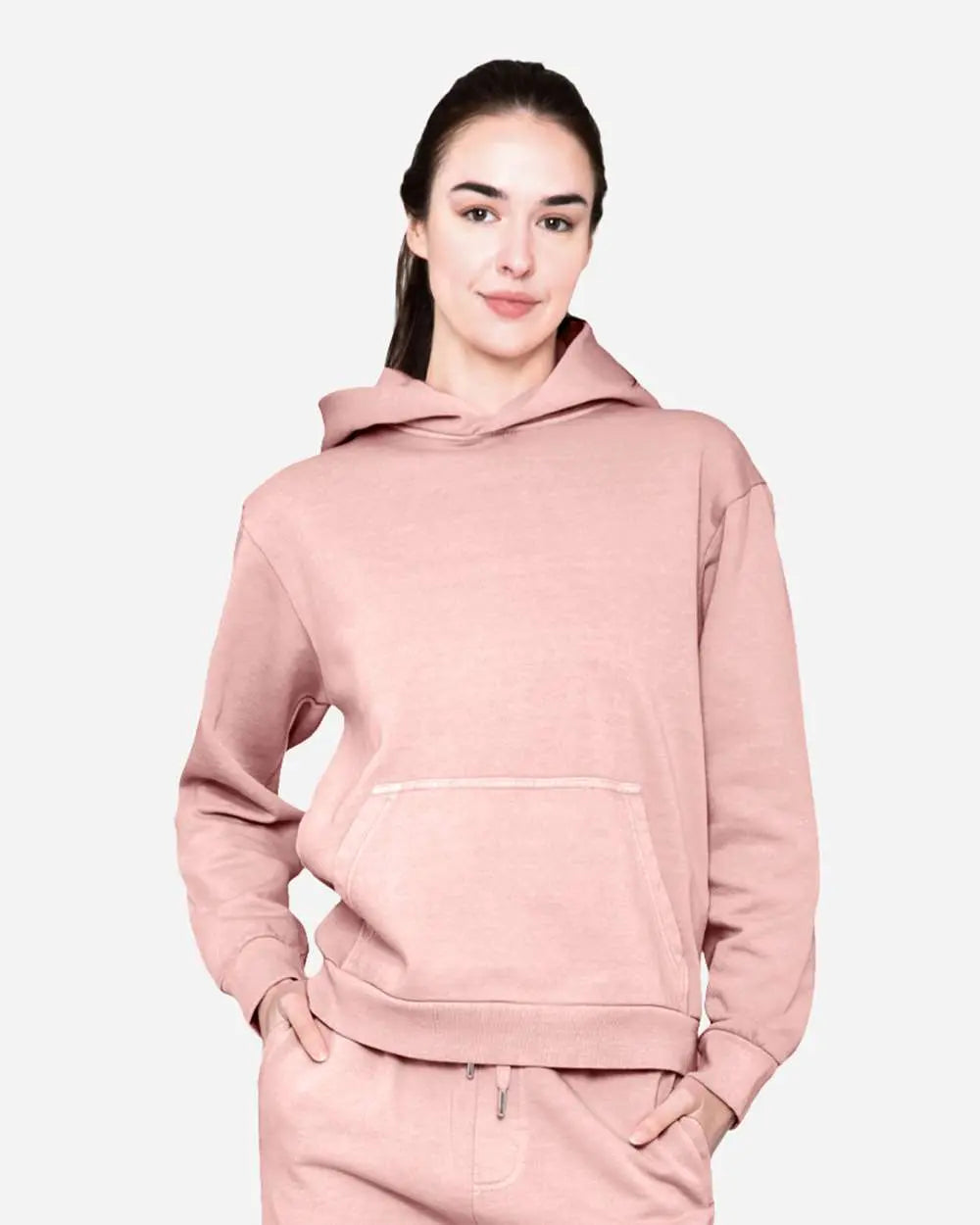 16 Lane Seven Heavy Pullover Hoodies - Pigment Salmon