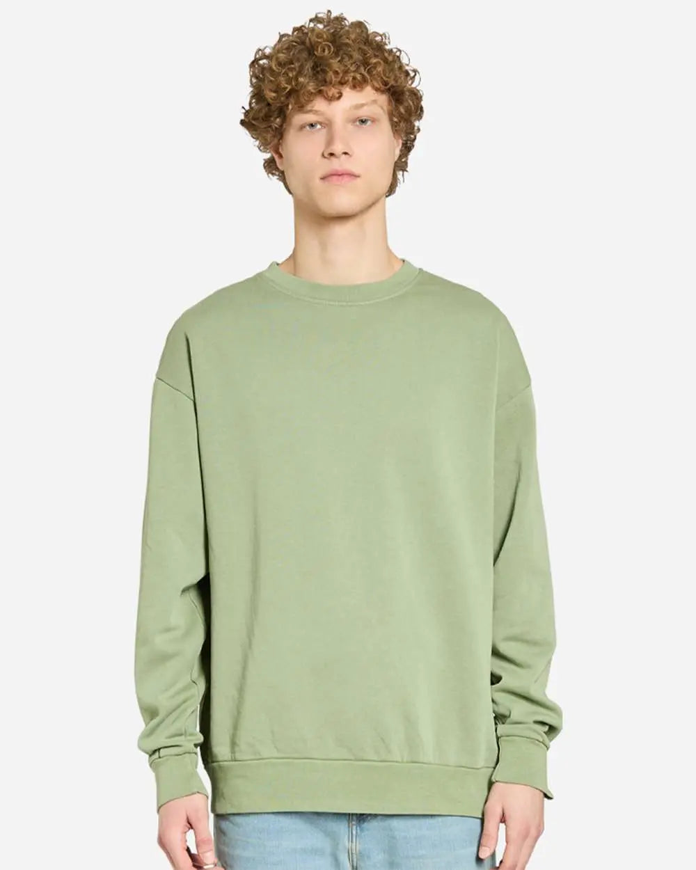 16 Lane Seven Urban Crewneck Sweatshirts - Oil Green
