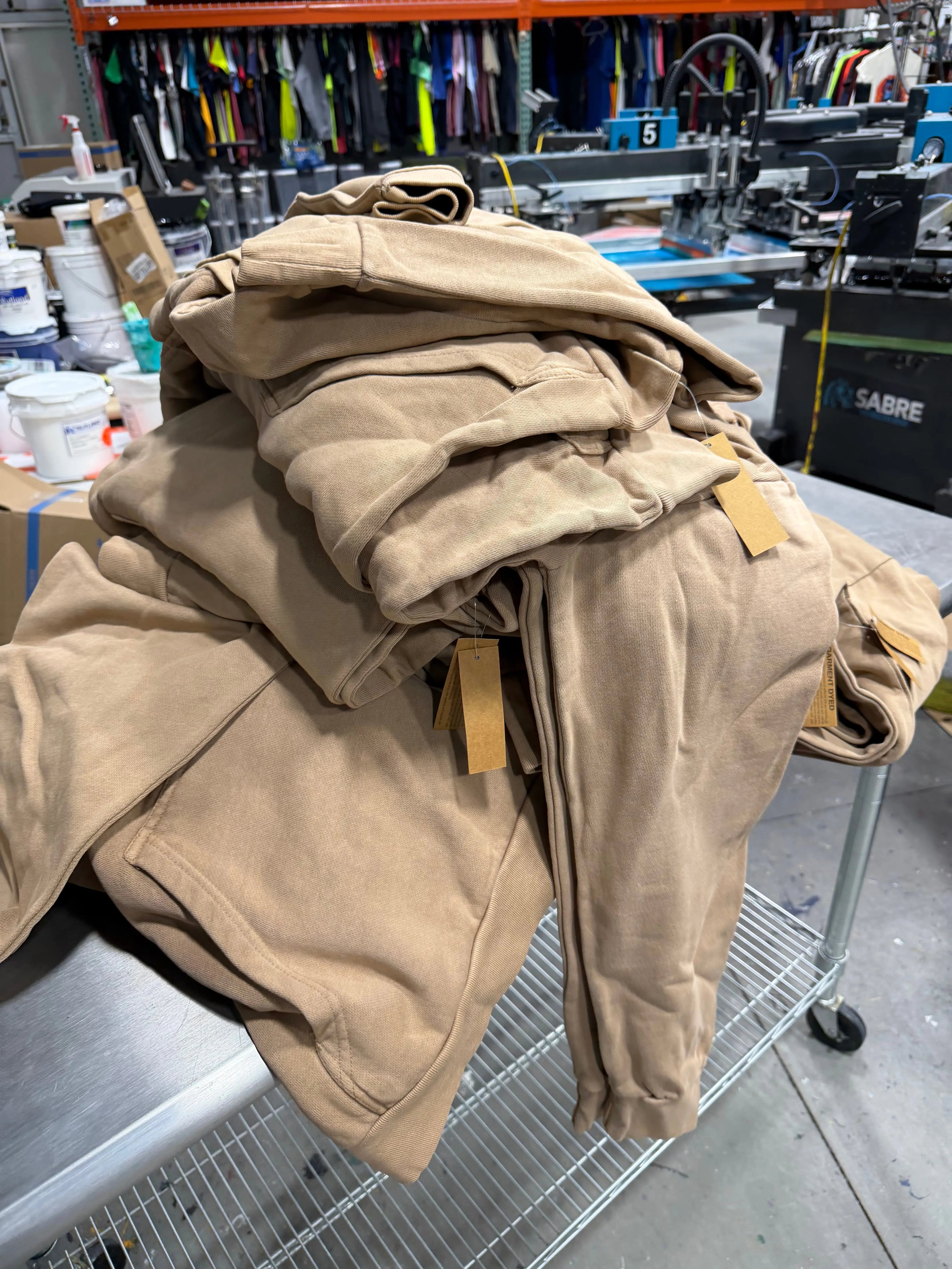 16 Lane Seven Heavy Pullover Hoodies - Pigment Burro