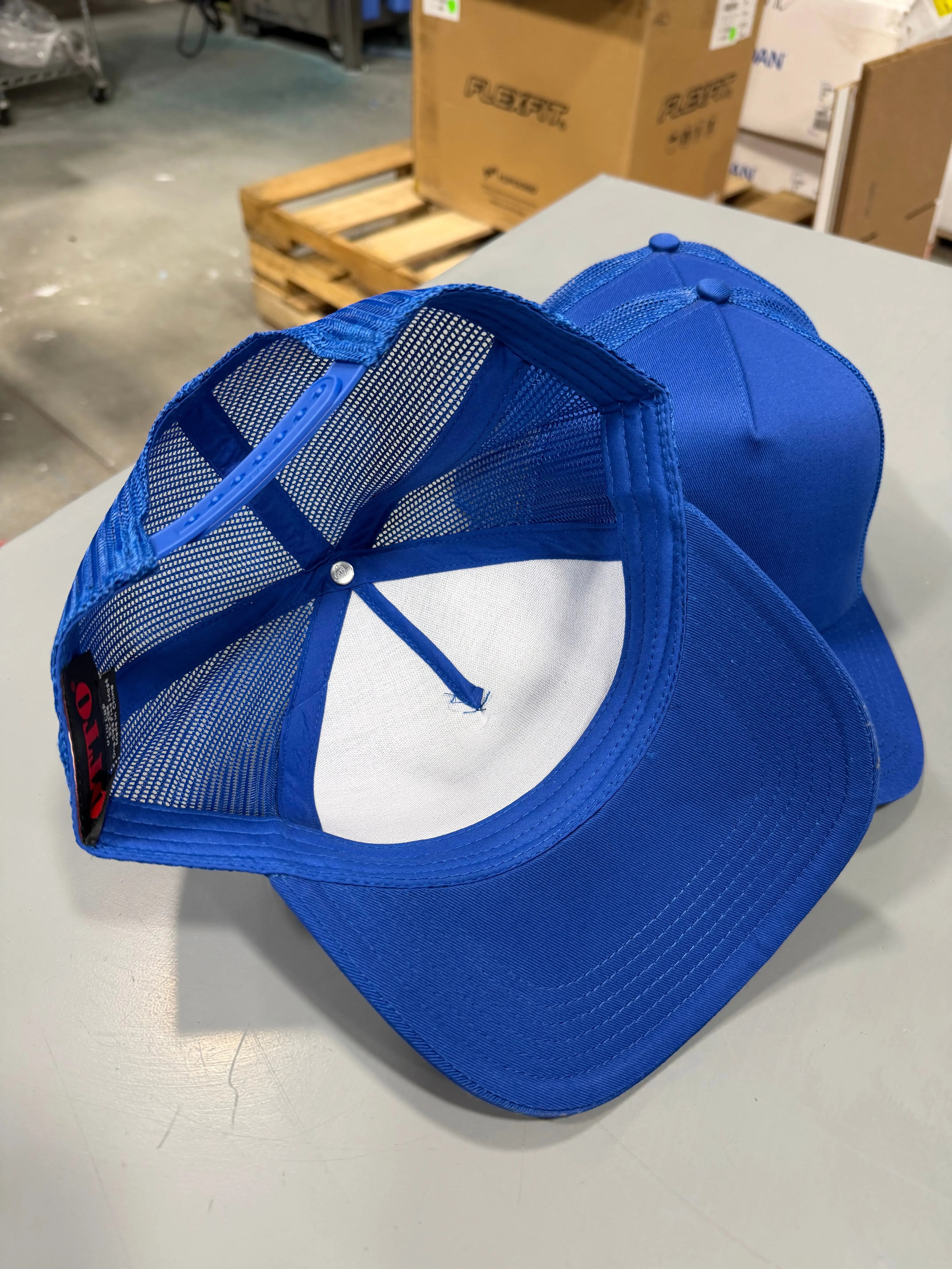 3 Royal Blue Five-Panel Snapbacks EmbroideredGame Over Merch