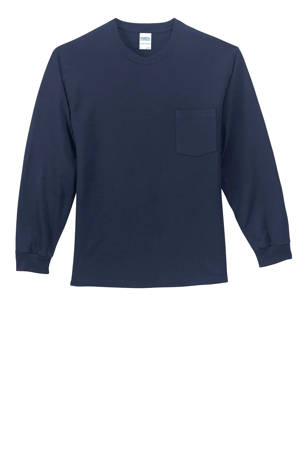 Port & Co™ Long Sleeve Essential Pocket Tee #PC61LSP Game Over Merch