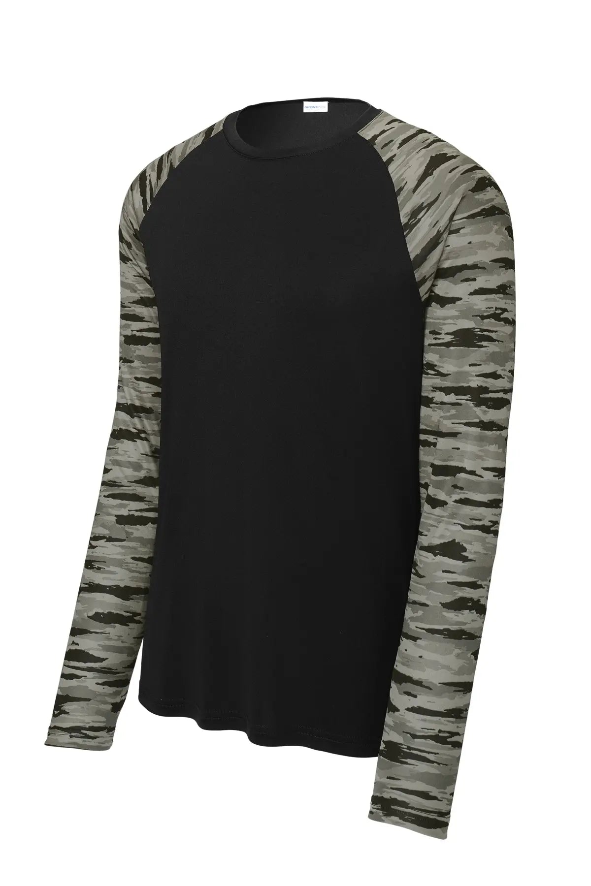 Sport-Tek® Drift Camo Colorblock Long Sleeve Tee #ST376LS