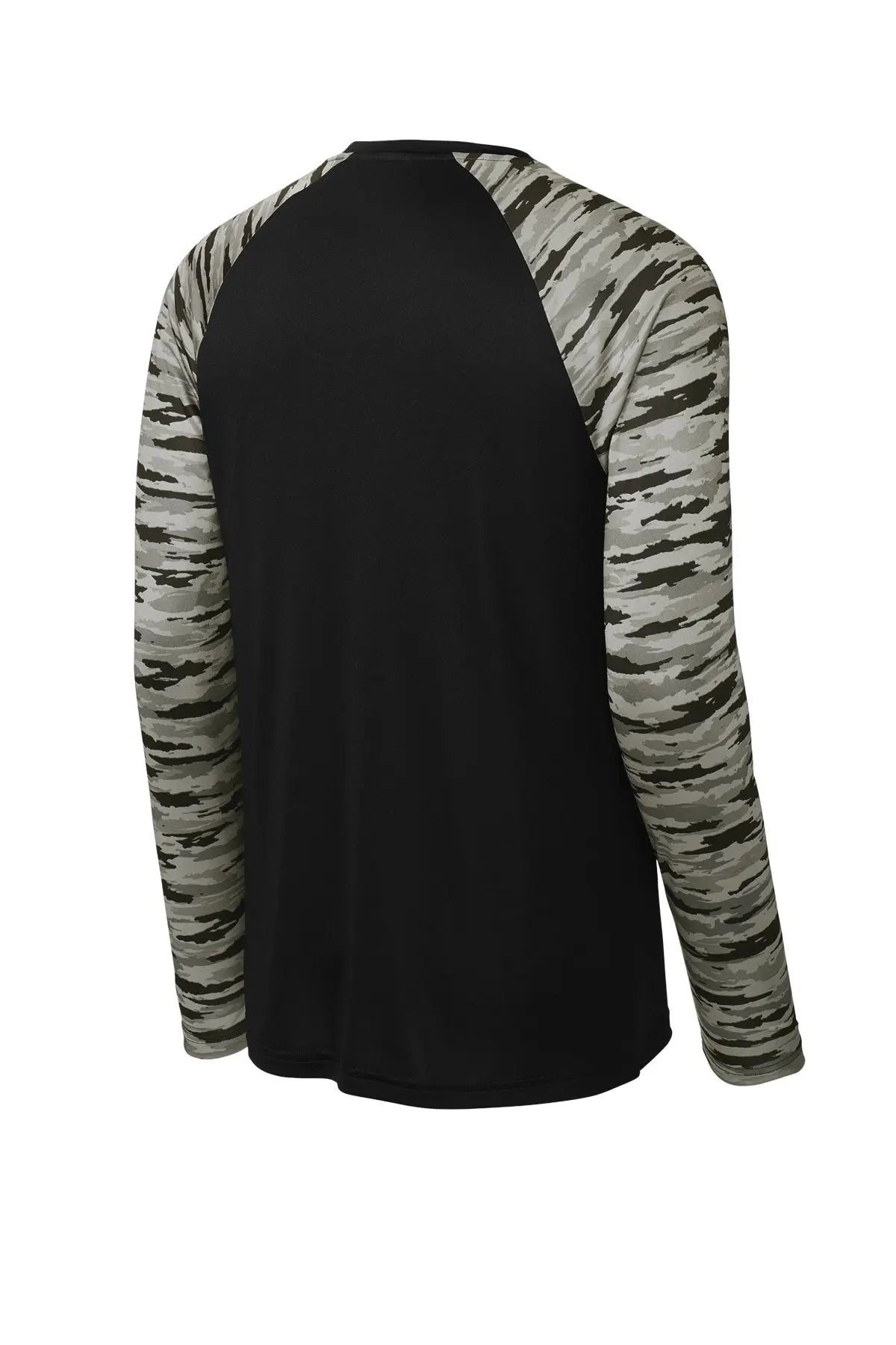 Sport-Tek® Drift Camo Colorblock Long Sleeve Tee #ST376LS