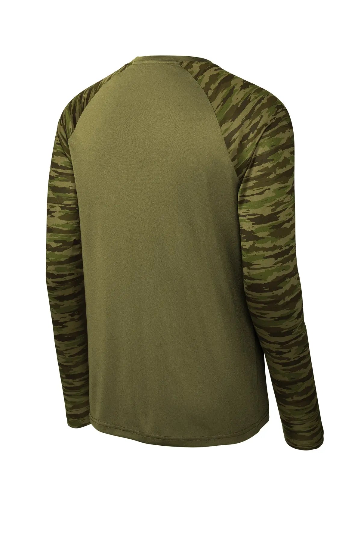 Sport-Tek® Drift Camo Colorblock Long Sleeve Tee #ST376LS
