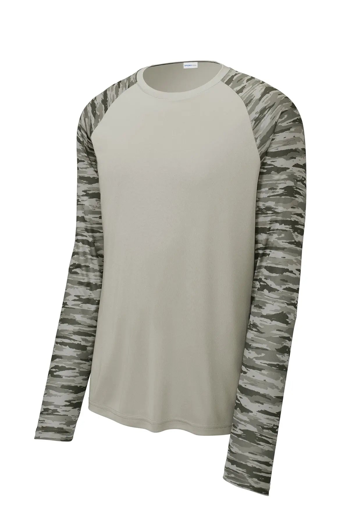 Sport-Tek® Drift Camo Colorblock Long Sleeve Tee #ST376LS