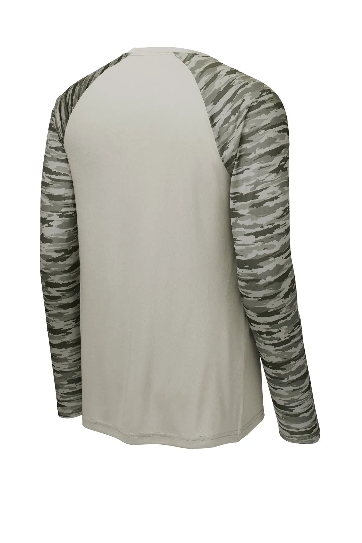 Sport-Tek® Drift Camo Colorblock Long Sleeve Tee #ST376LS