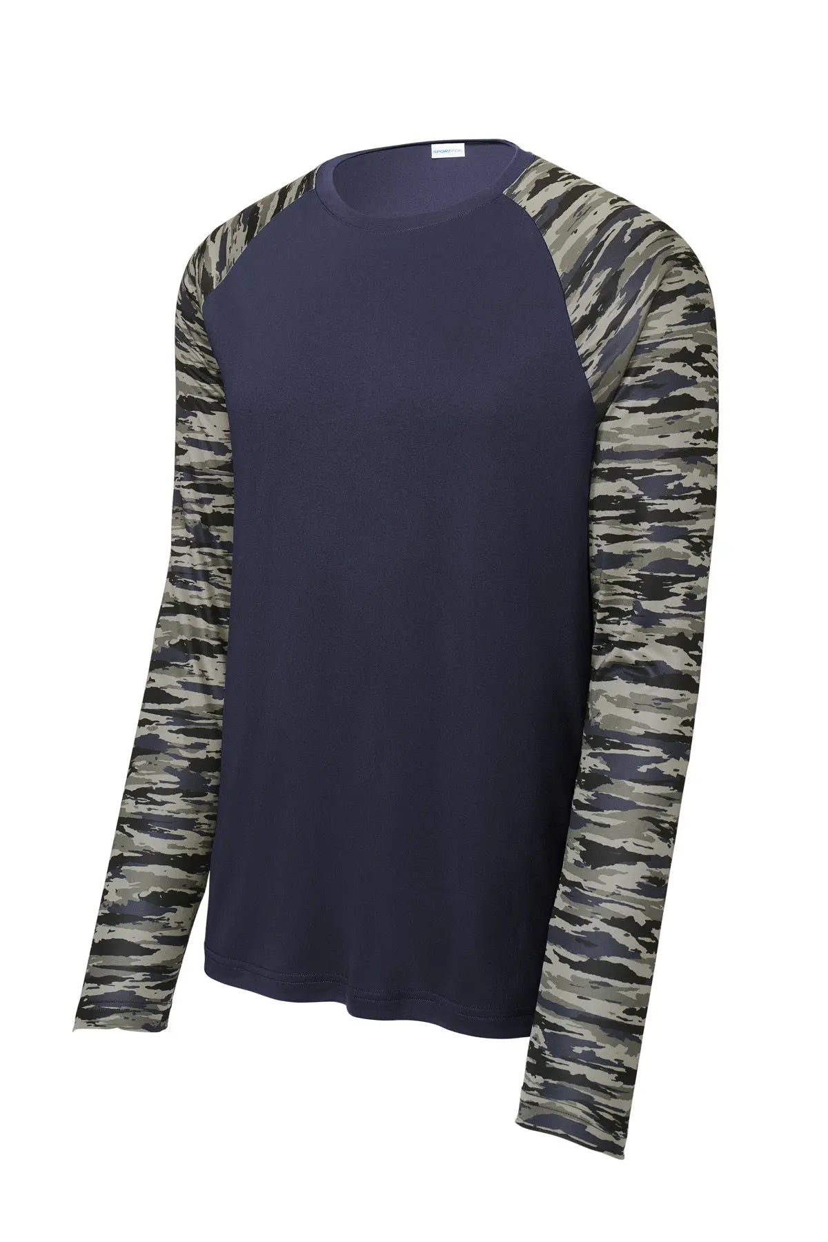 Sport-Tek® Drift Camo Colorblock Long Sleeve Tee #ST376LS