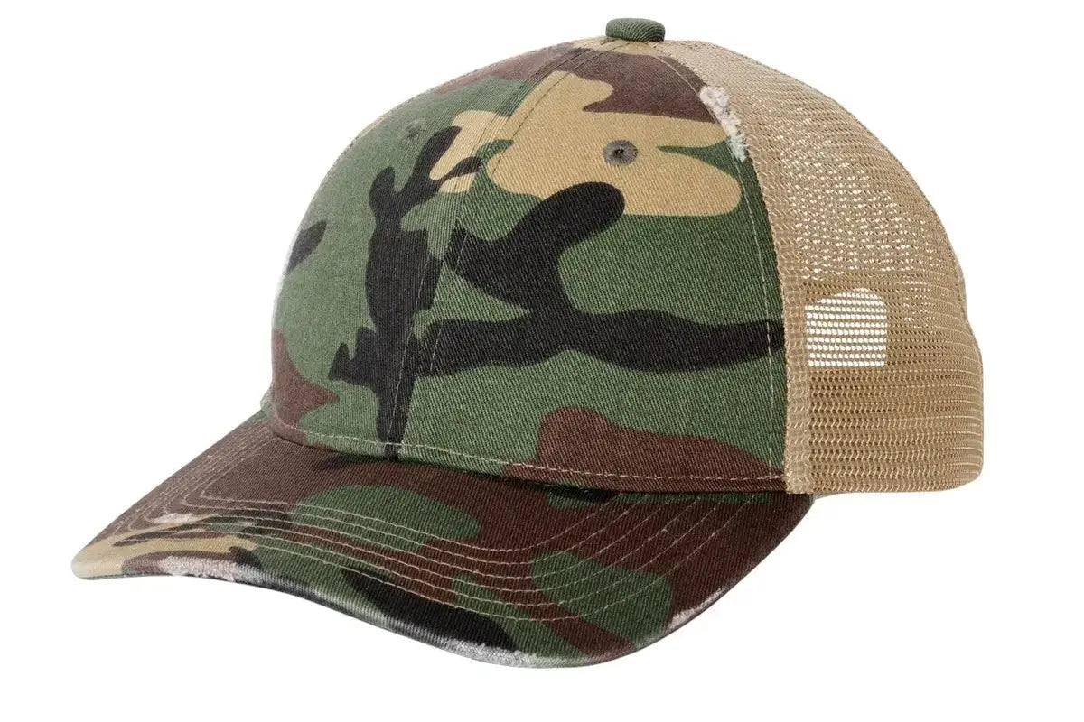 Port Authority® Distressed Mesh Back Cap #C600 Game Over Merch