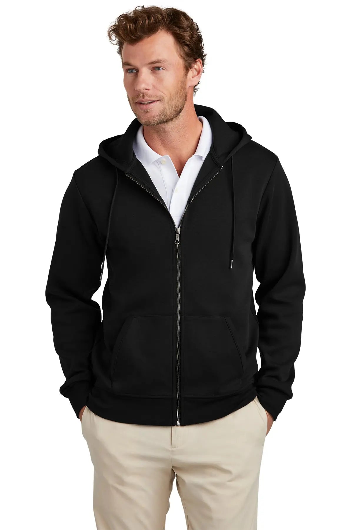 Brooks Brothers® Double-Knit Full-Zip Hoodie #BB18208