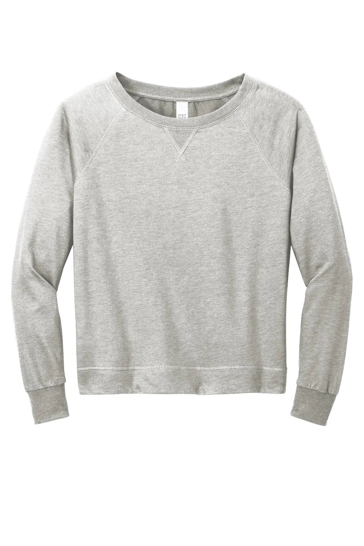 District® Women’s Featherweight French Terry™ Long Sleeve Crewneck #DT672