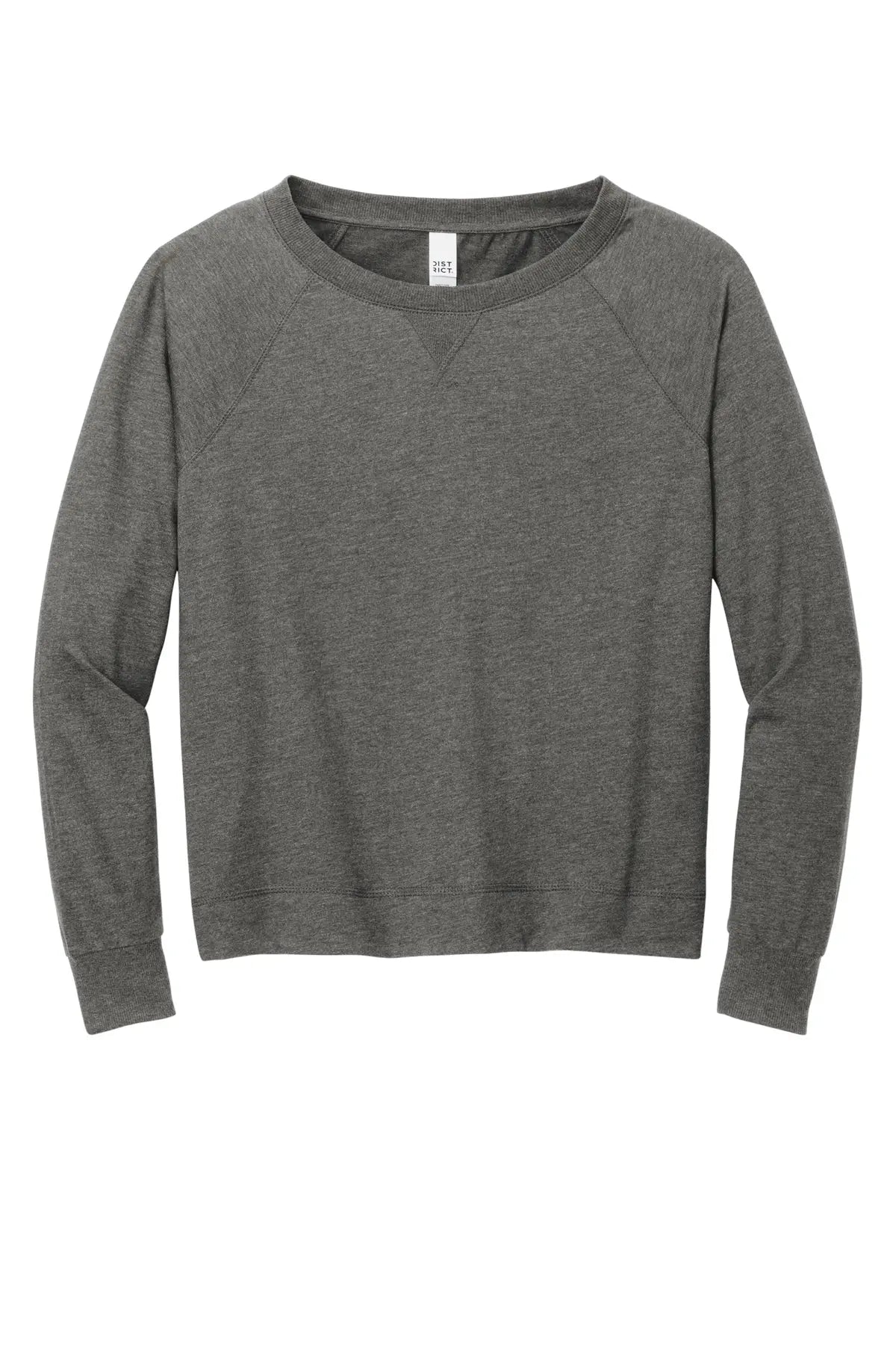 District® Women’s Featherweight French Terry™ Long Sleeve Crewneck #DT672