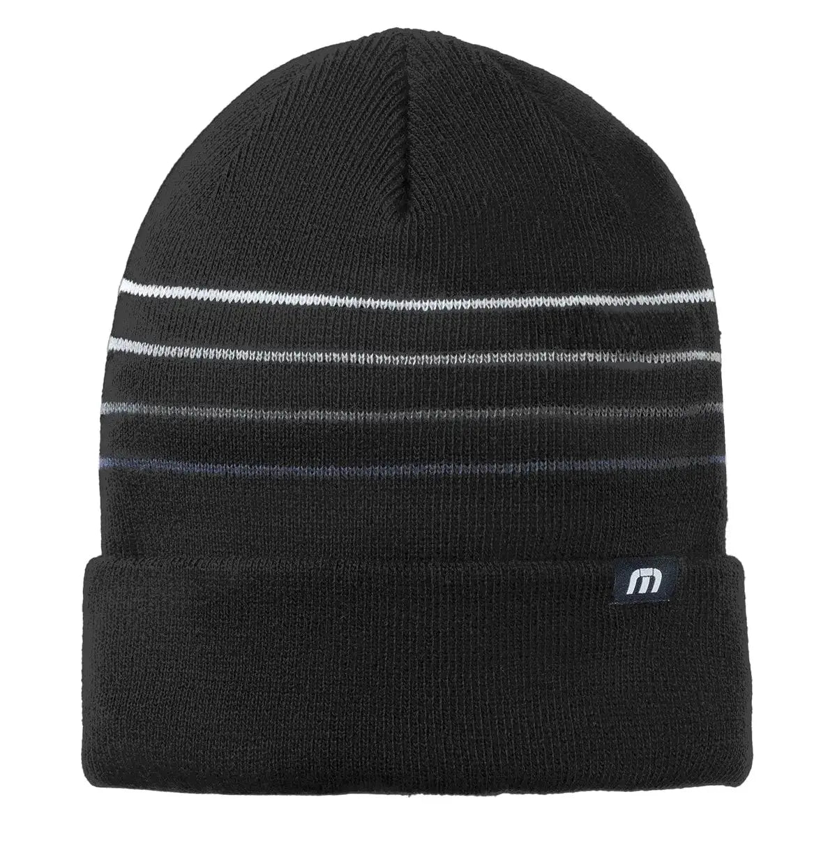 TravisMathew Striped Cuffed Beanie #TM1MY393 Game Over Merch