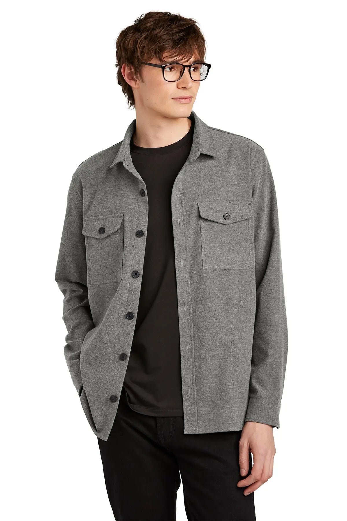 Mercer+Mettle® Long Sleeve Twill Overshirt #MM2020