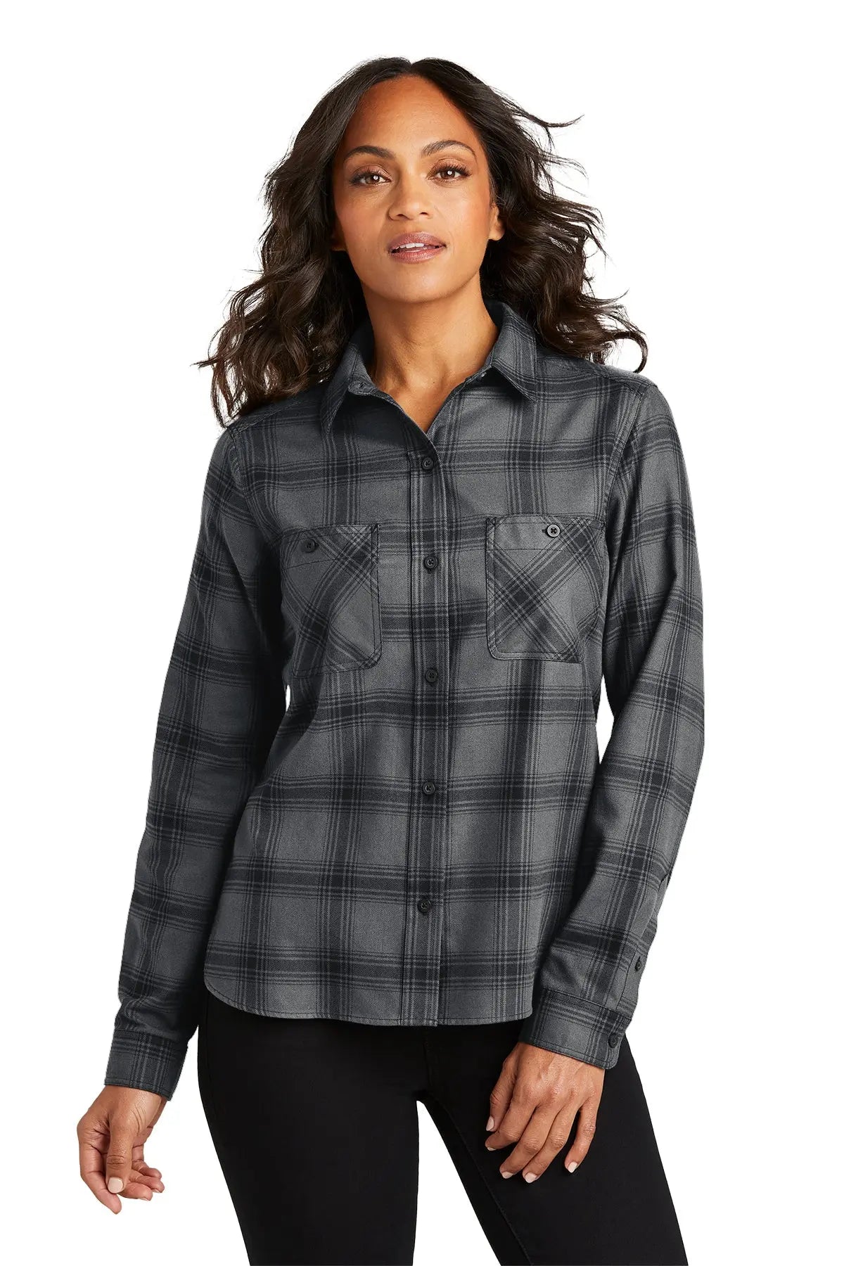 Port Authority® Women's Plaid Flannel Shirt #LW669