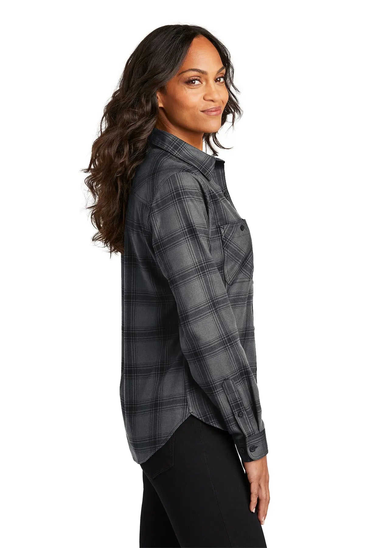 Port Authority® Women's Plaid Flannel Shirt #LW669