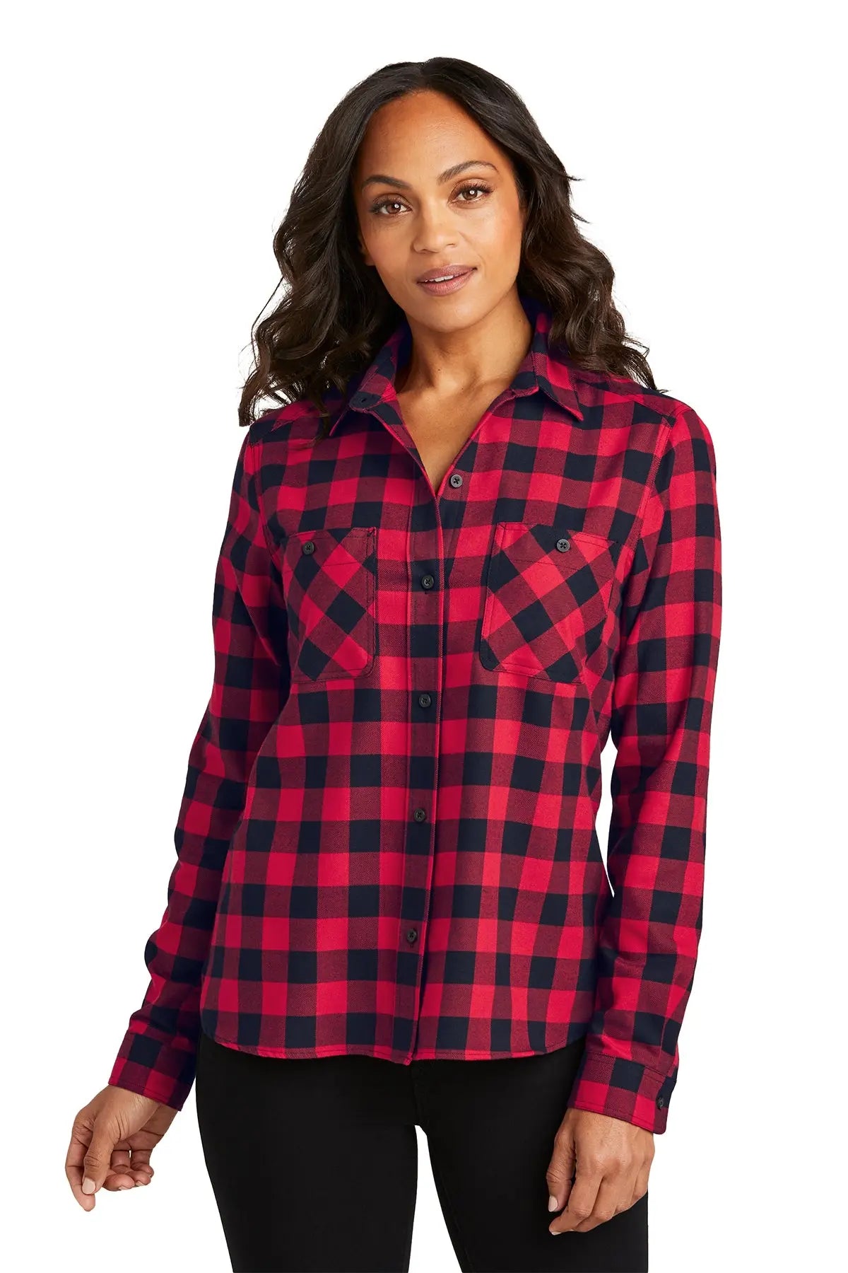 Port Authority® Women's Plaid Flannel Shirt #LW669