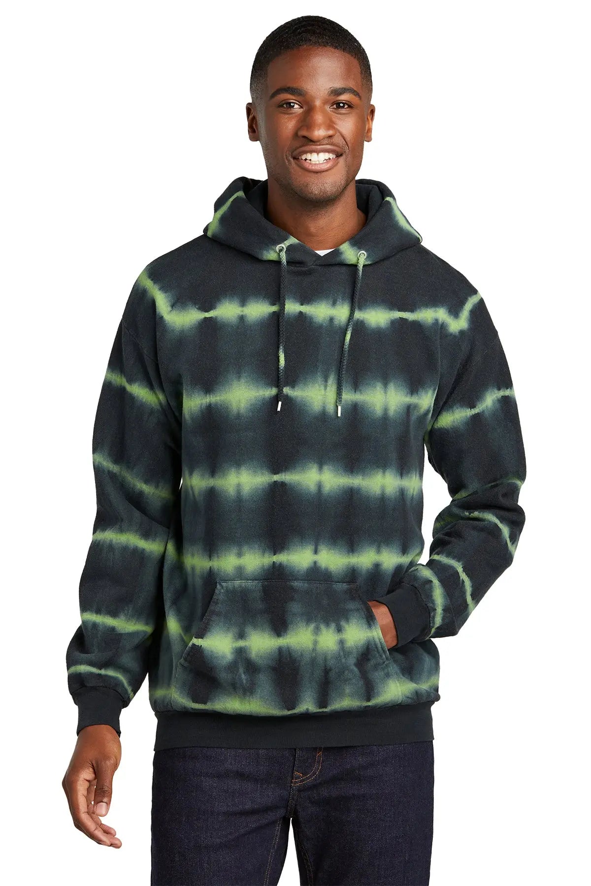 Port & Co™ Allover Stripe Tie-Dye Fleece #PC143