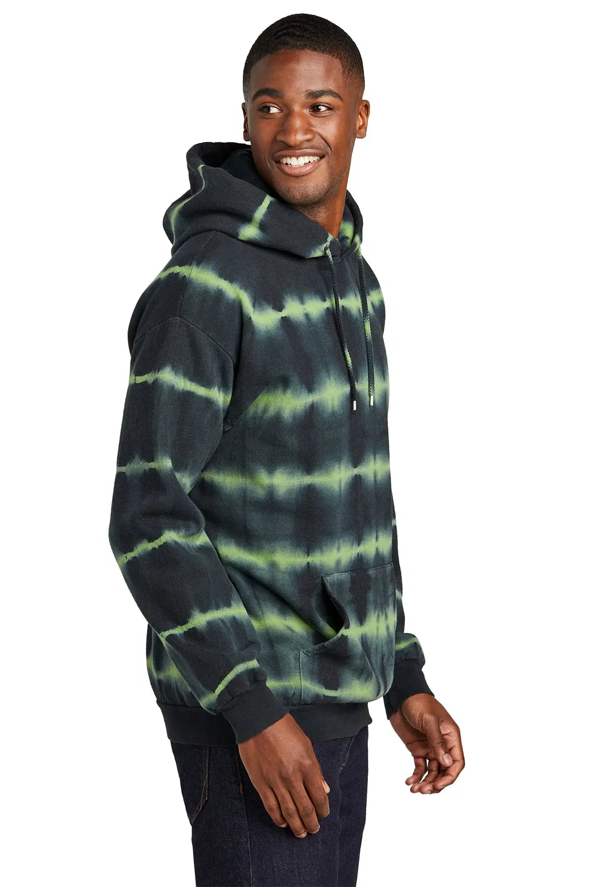 Port & Co™ Allover Stripe Tie-Dye Fleece #PC143