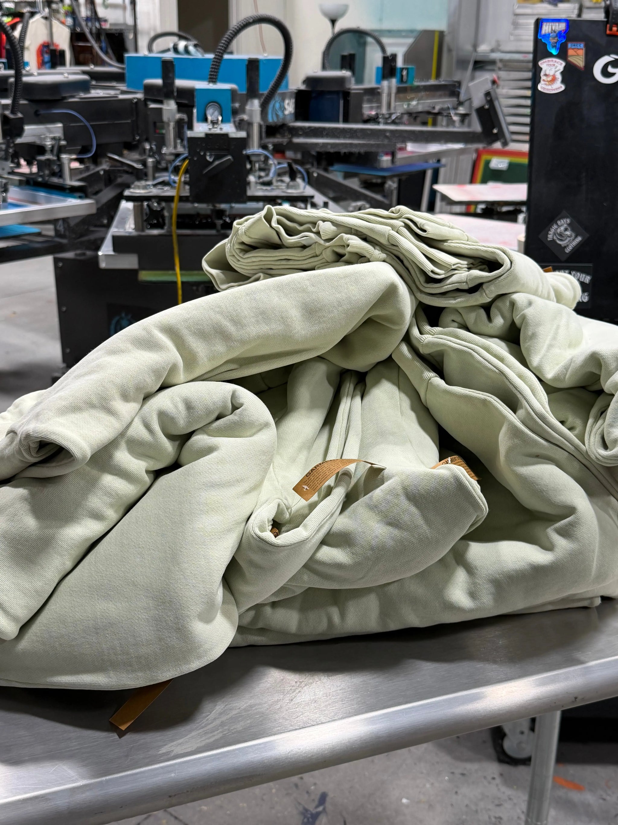 16 Lane Seven Urban Crewneck Sweatshirts - Pigment Pistachio