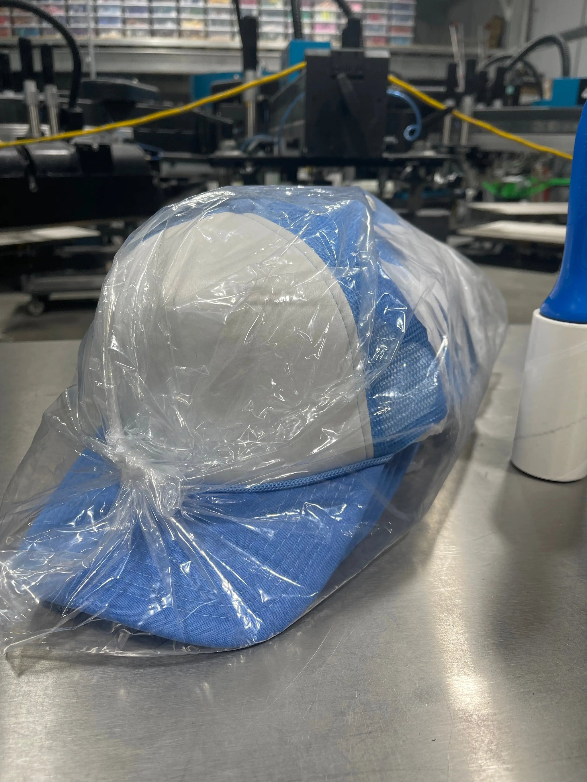 14 White/Blue Foam Front Trucker CapsGame Over Merch