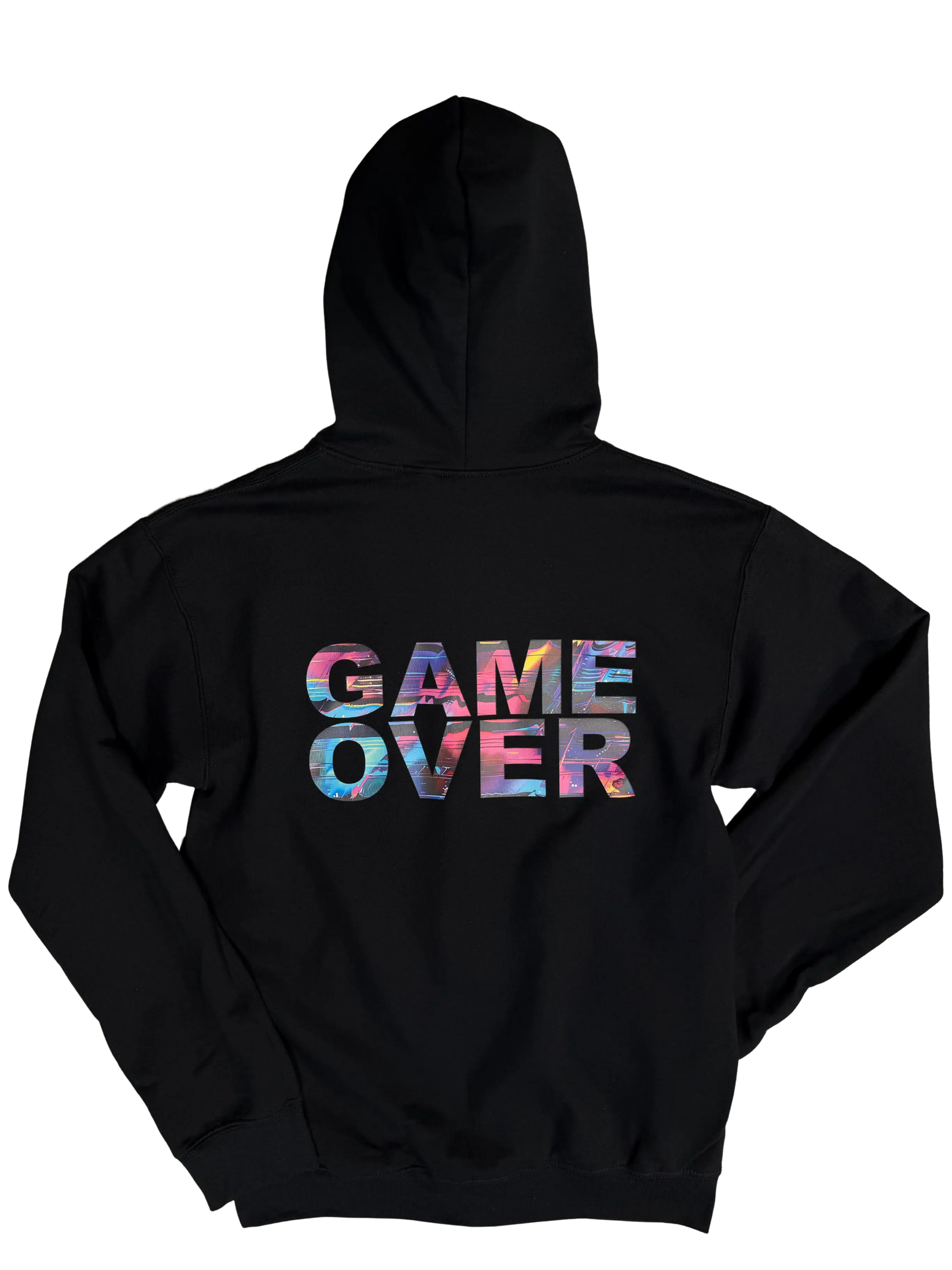 Game Over System Glitch Zip-Up HoodieGame Over Merch
