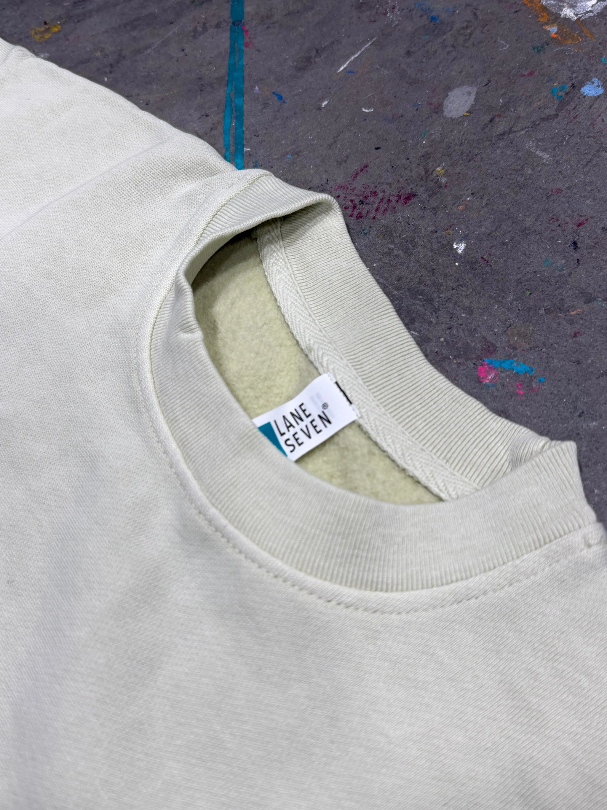 16 Lane Seven Urban Crewneck Sweatshirts - Pigment Pistachio