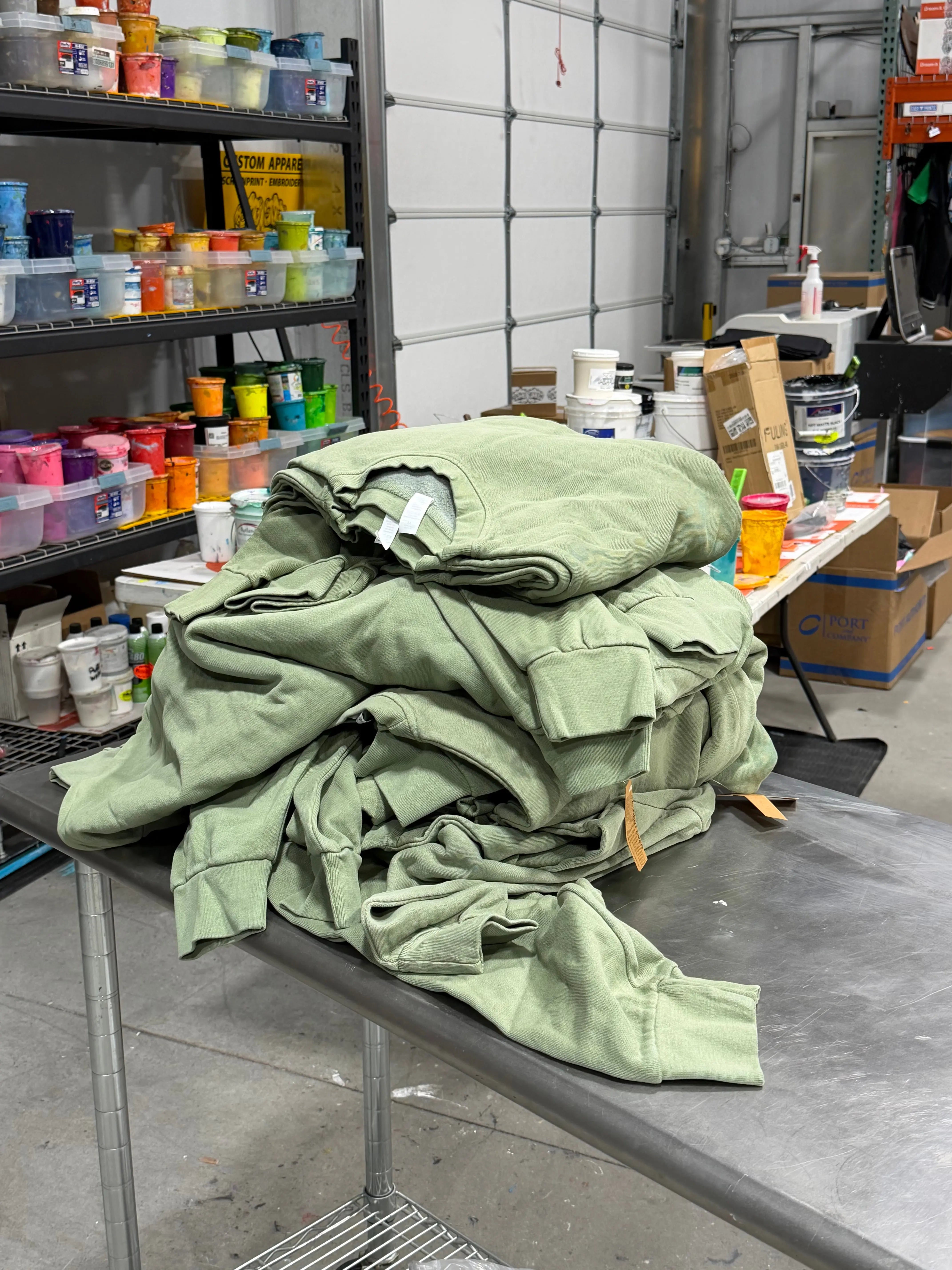 16 Lane Seven Urban Crewneck Sweatshirts - Oil Green