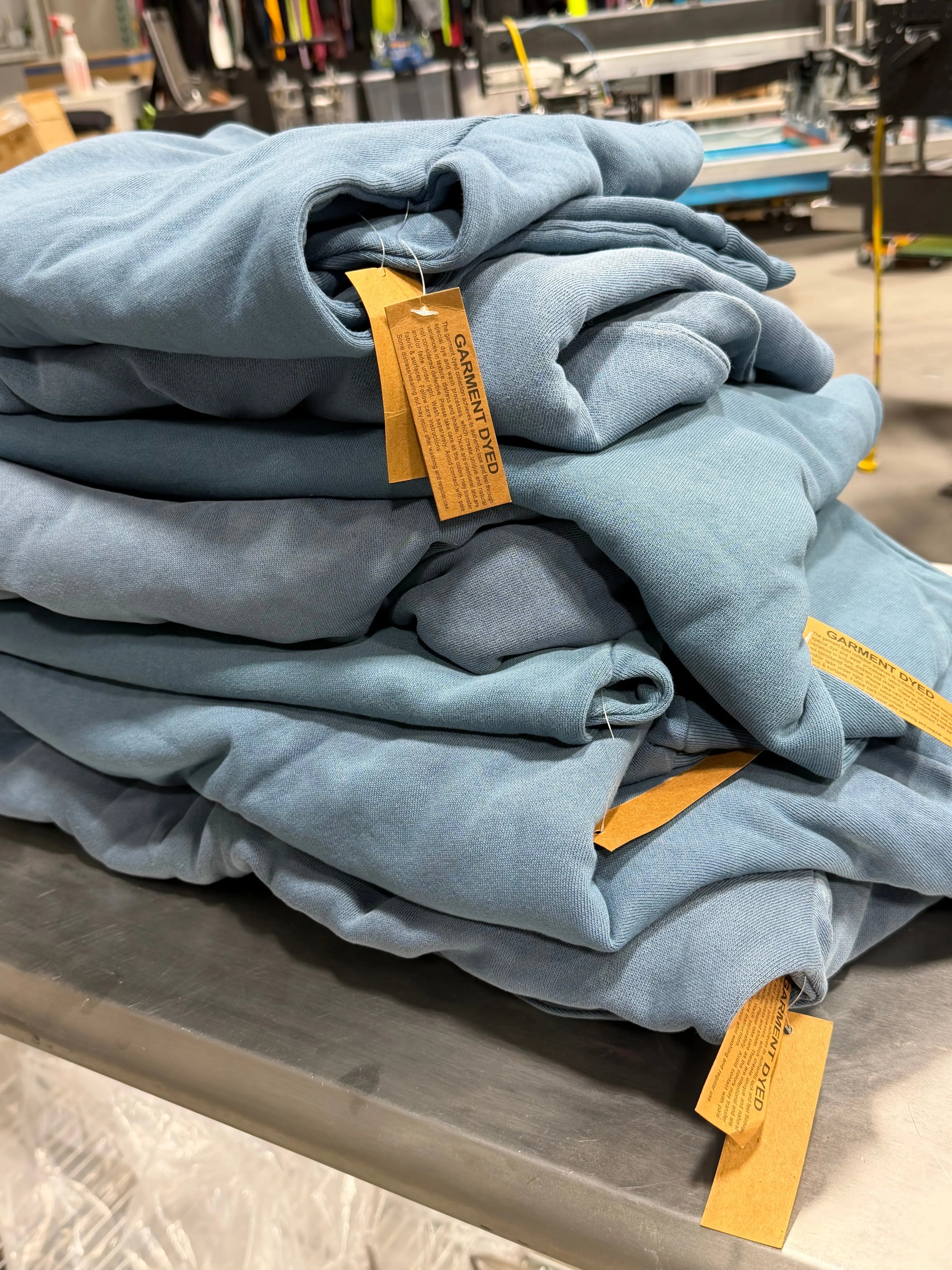 16 Lane Seven Urban Crewneck Sweatshirts - Pebble Blue