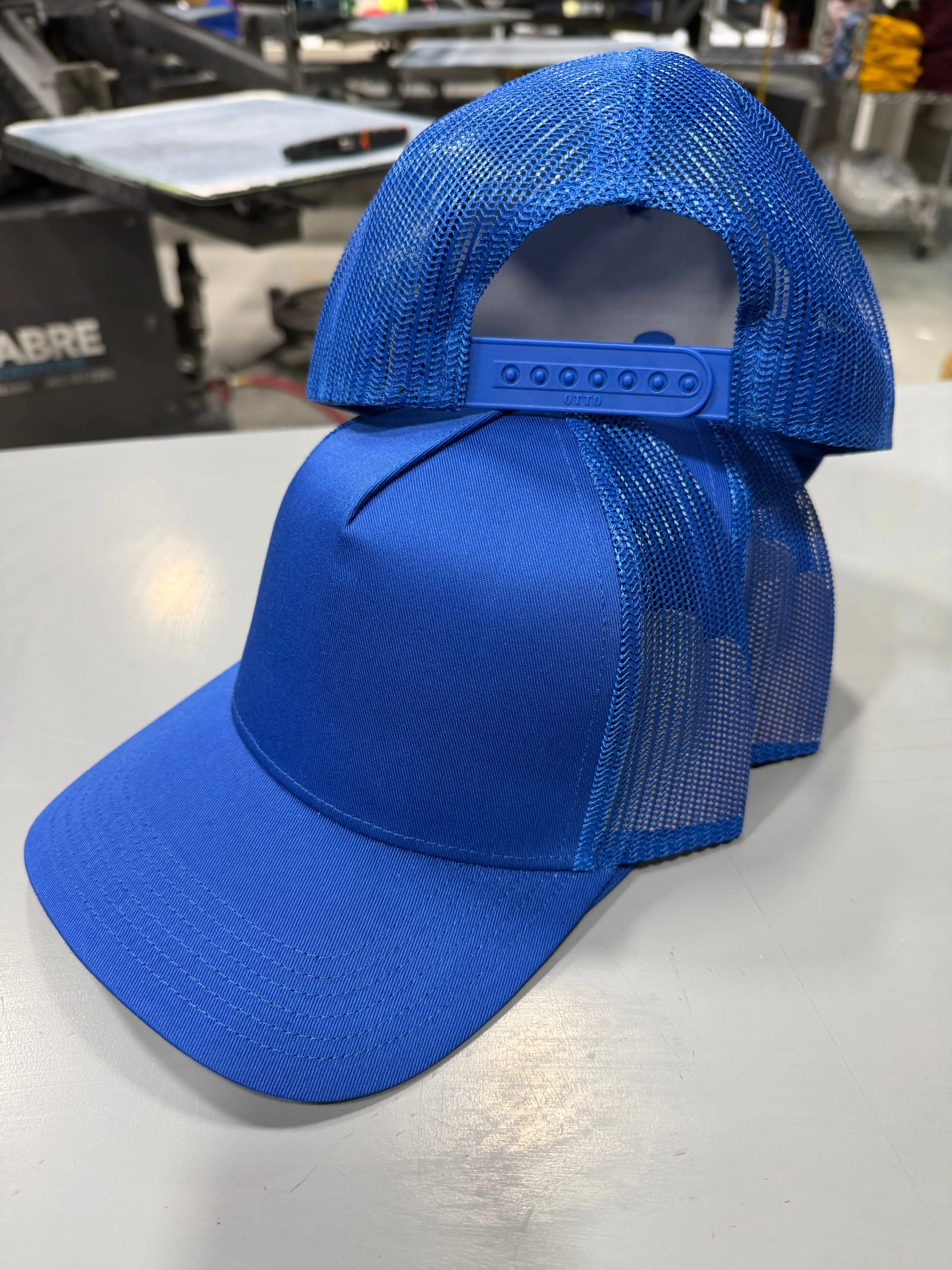 3 Royal Blue Five-Panel Snapbacks EmbroideredGame Over Merch