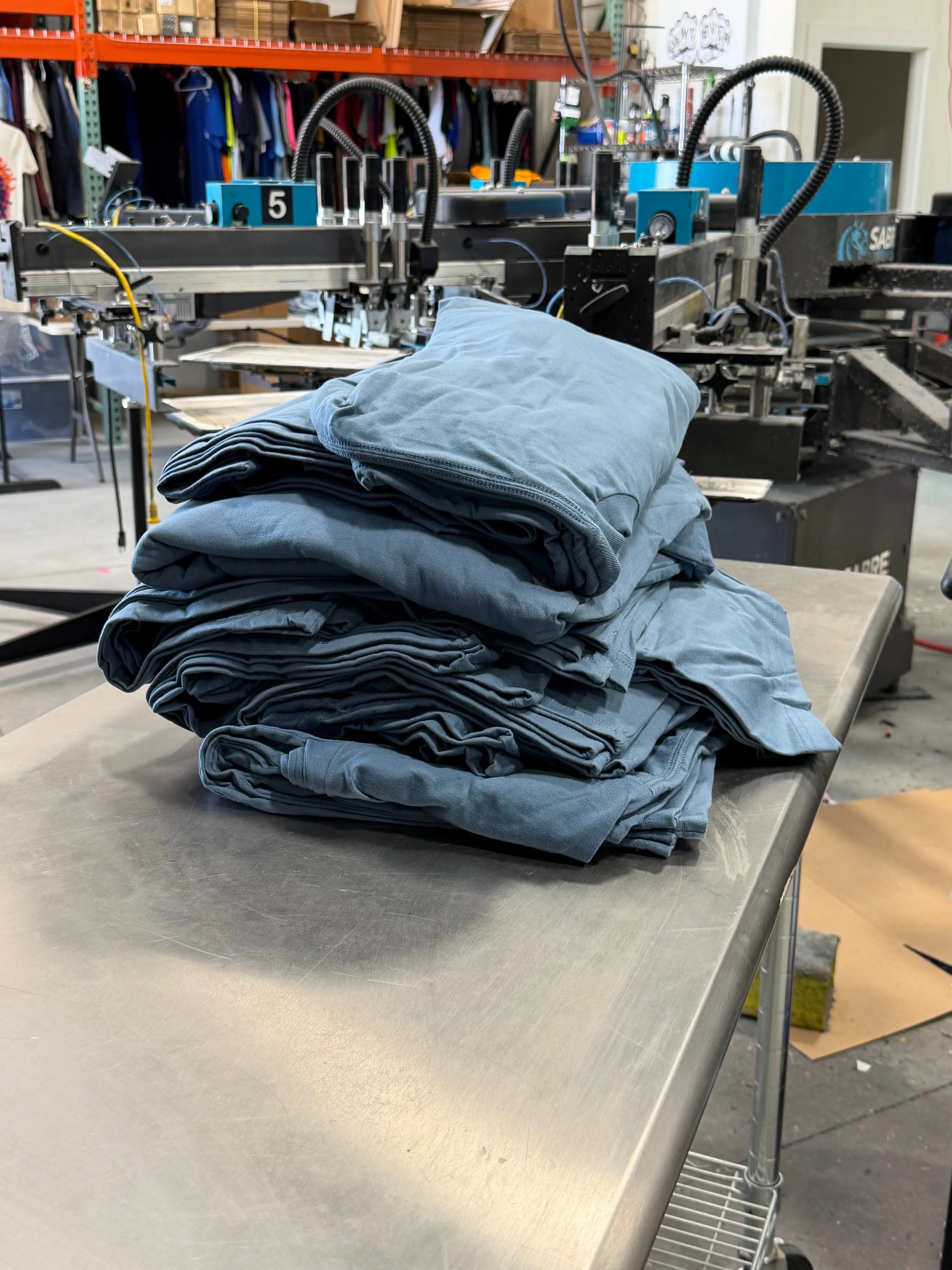 28 Lane Seven Streetwear Heavyweight T-Shirts - Midnight Navy