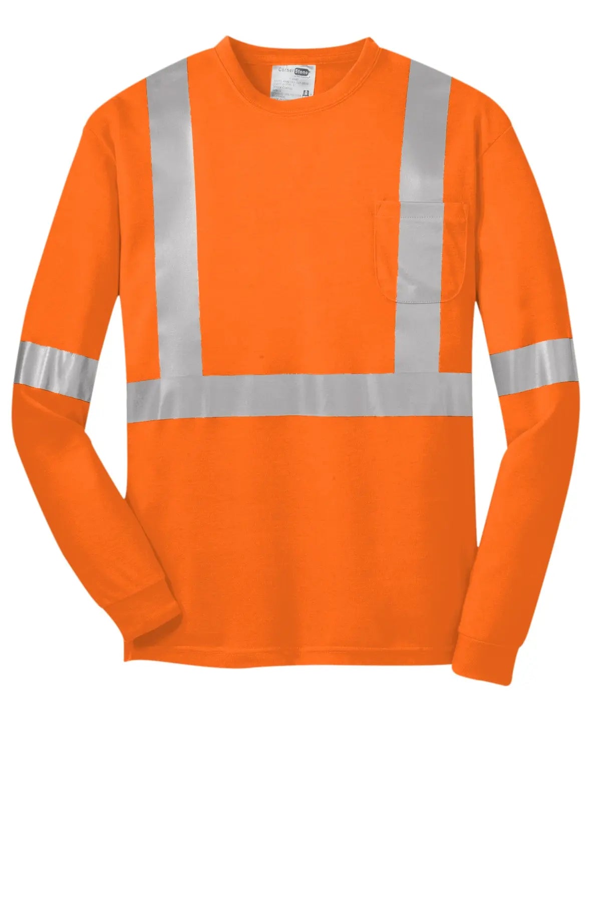 CornerStone® ANSI 107 Class 2 Long Sleeve Safety T-Shirt #CS401LS
