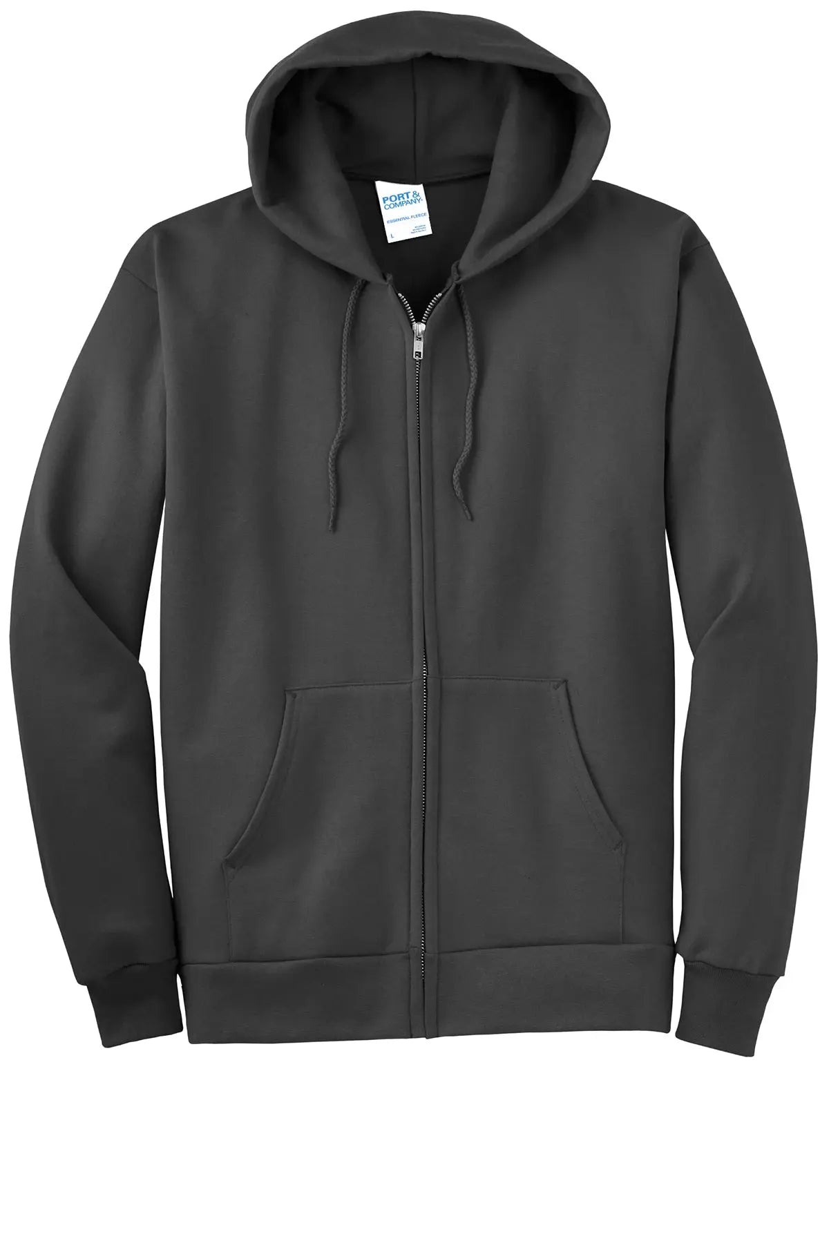 Port & Co™ Tall Essential Fleece Full-Zip Hooded Sweatshirt #PC90ZHT