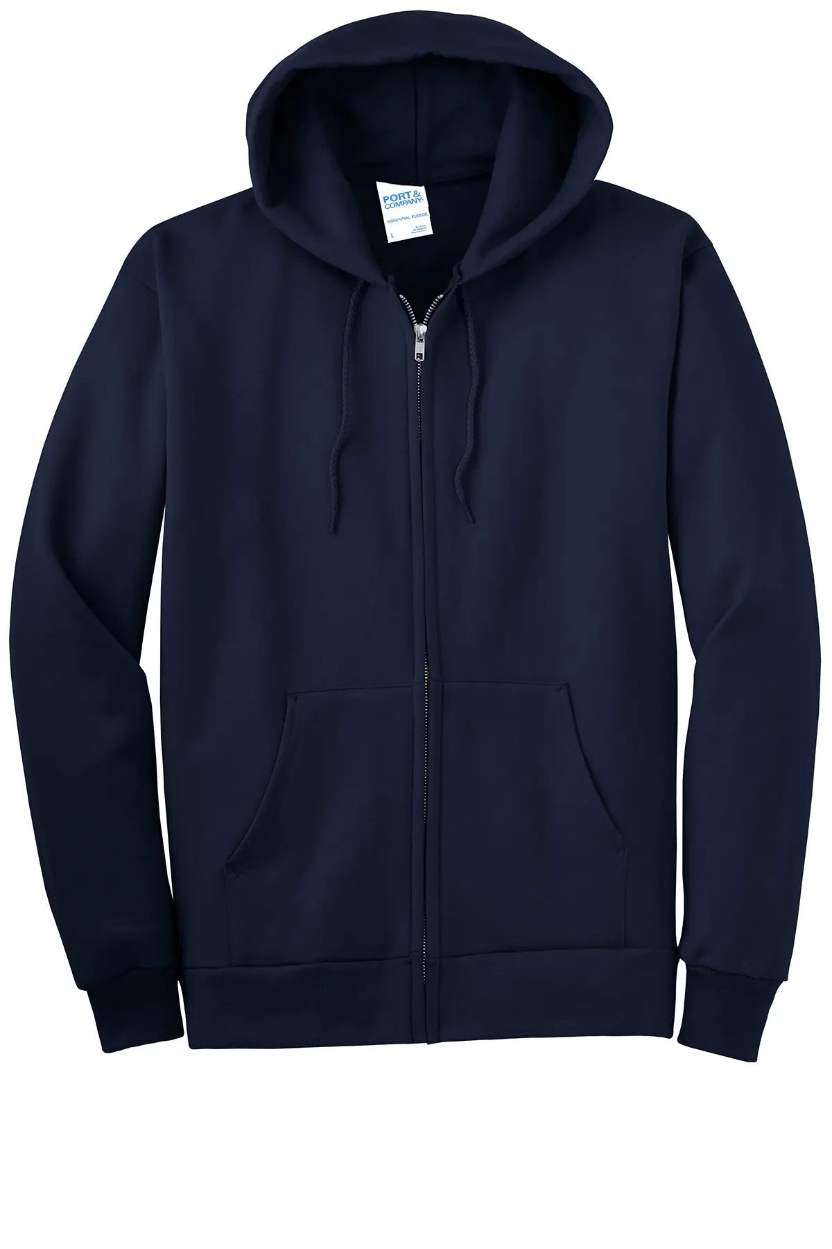 Port & Co™ Tall Essential Fleece Full-Zip Hooded Sweatshirt #PC90ZHT
