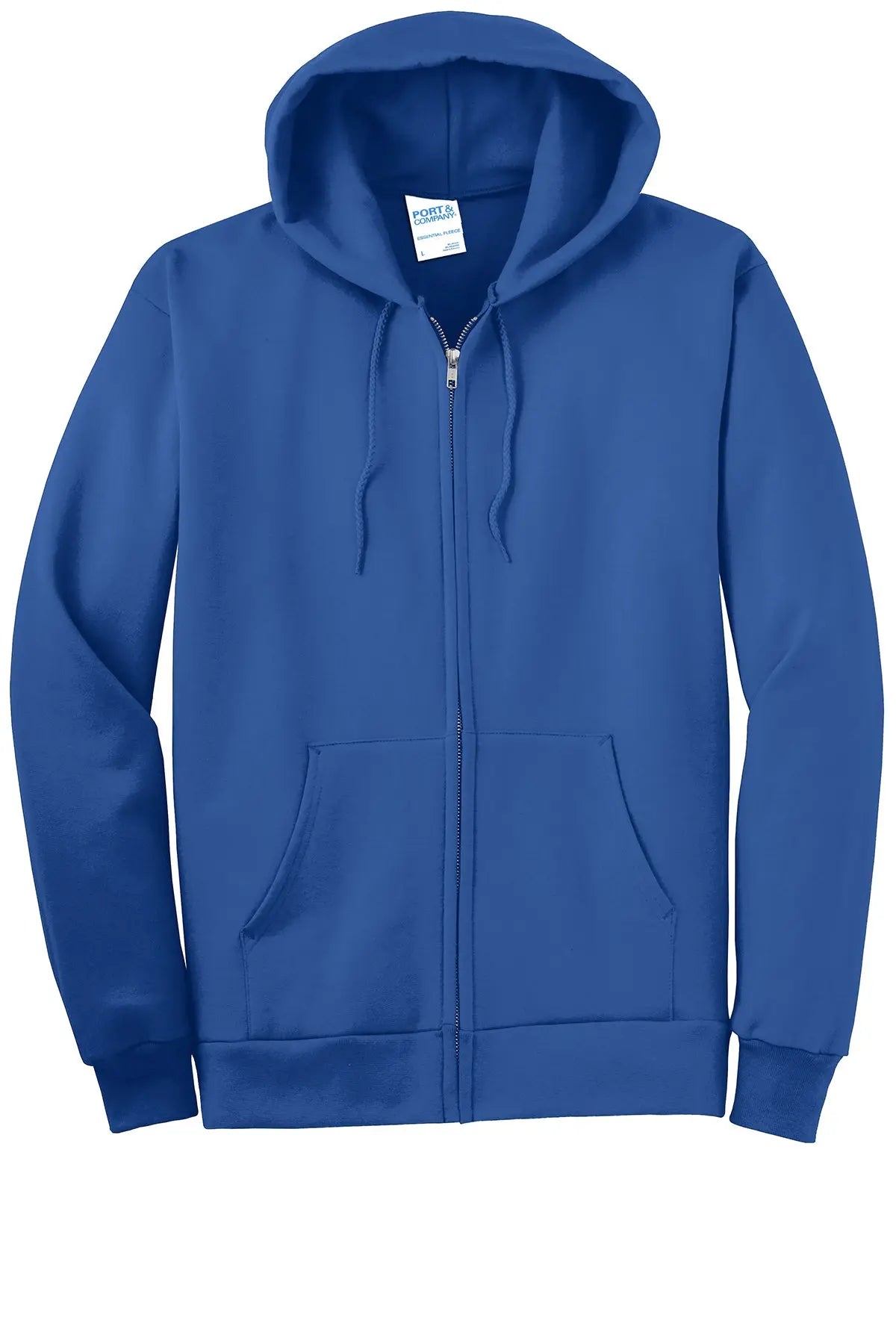 Port & Co™ Tall Essential Fleece Full-Zip Hooded Sweatshirt #PC90ZHT