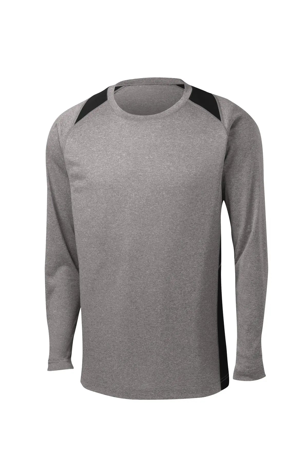 Sport-Tek® Long Sleeve Heather Colorblock Contender™ Tee #ST361LS