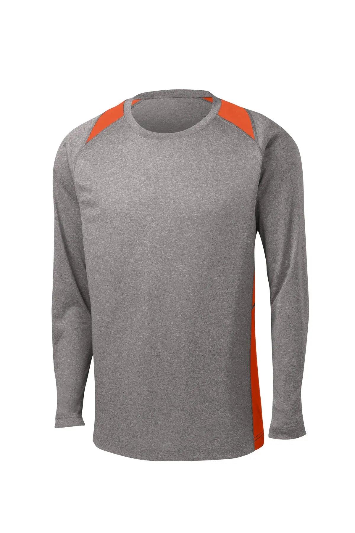Sport-Tek® Long Sleeve Heather Colorblock Contender™ Tee #ST361LS