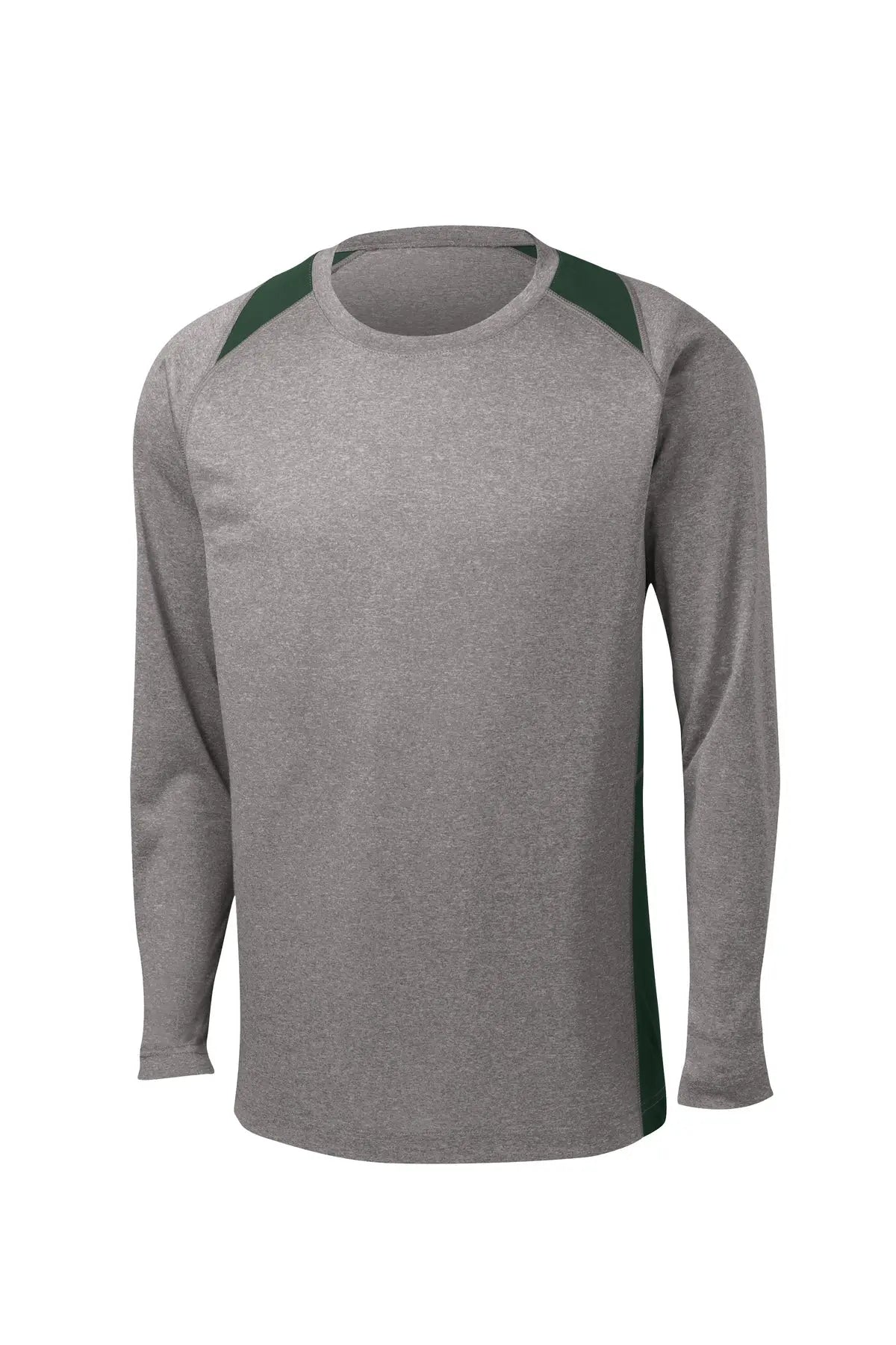 Sport-Tek® Long Sleeve Heather Colorblock Contender™ Tee #ST361LS