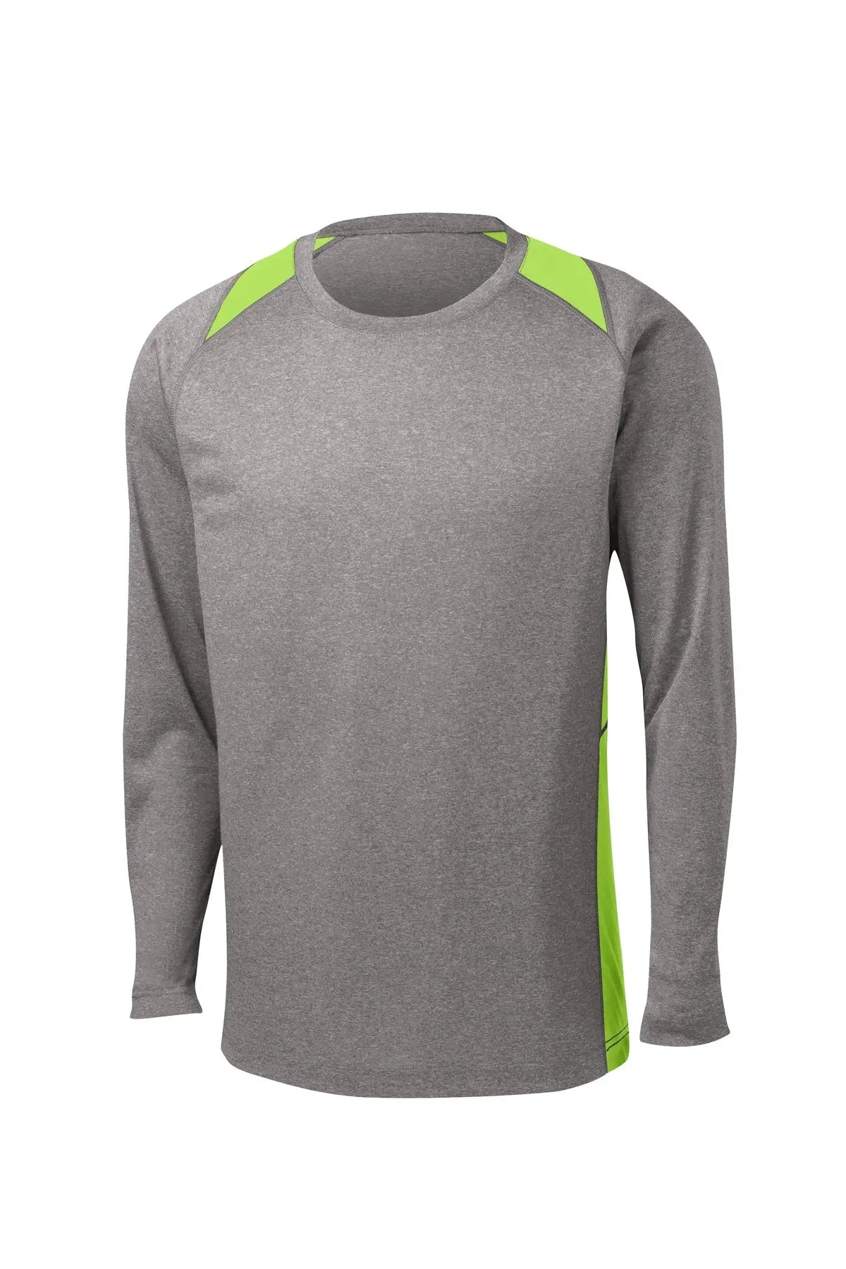 Sport-Tek® Long Sleeve Heather Colorblock Contender™ Tee #ST361LS