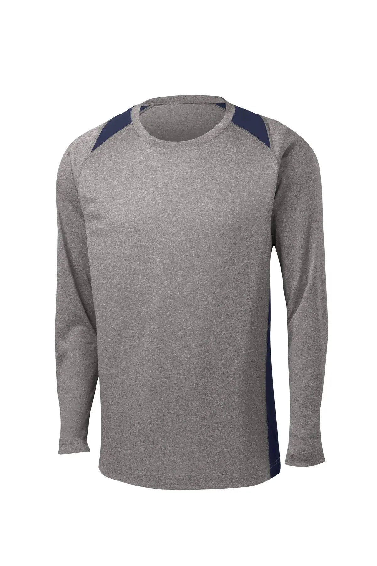 Sport-Tek® Long Sleeve Heather Colorblock Contender™ Tee #ST361LS
