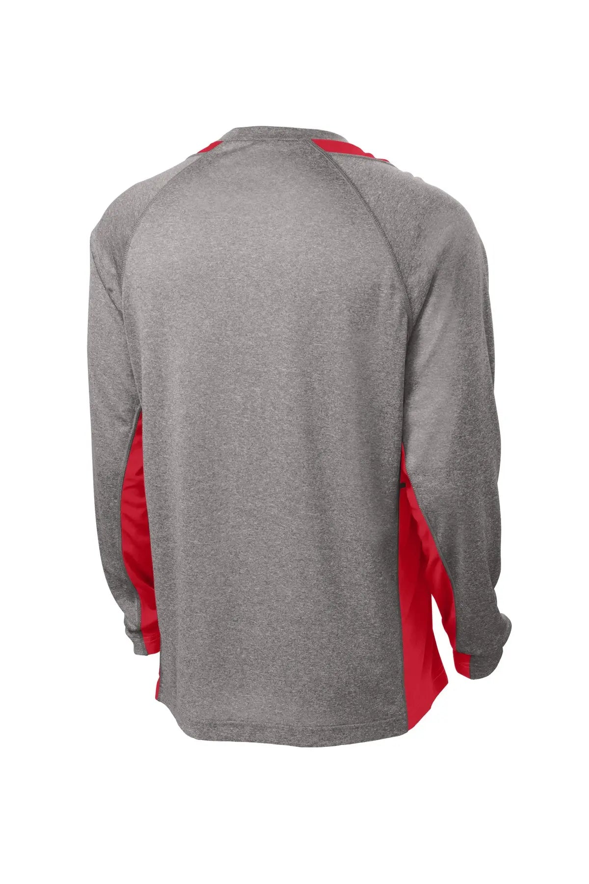 Sport-Tek® Long Sleeve Heather Colorblock Contender™ Tee #ST361LS