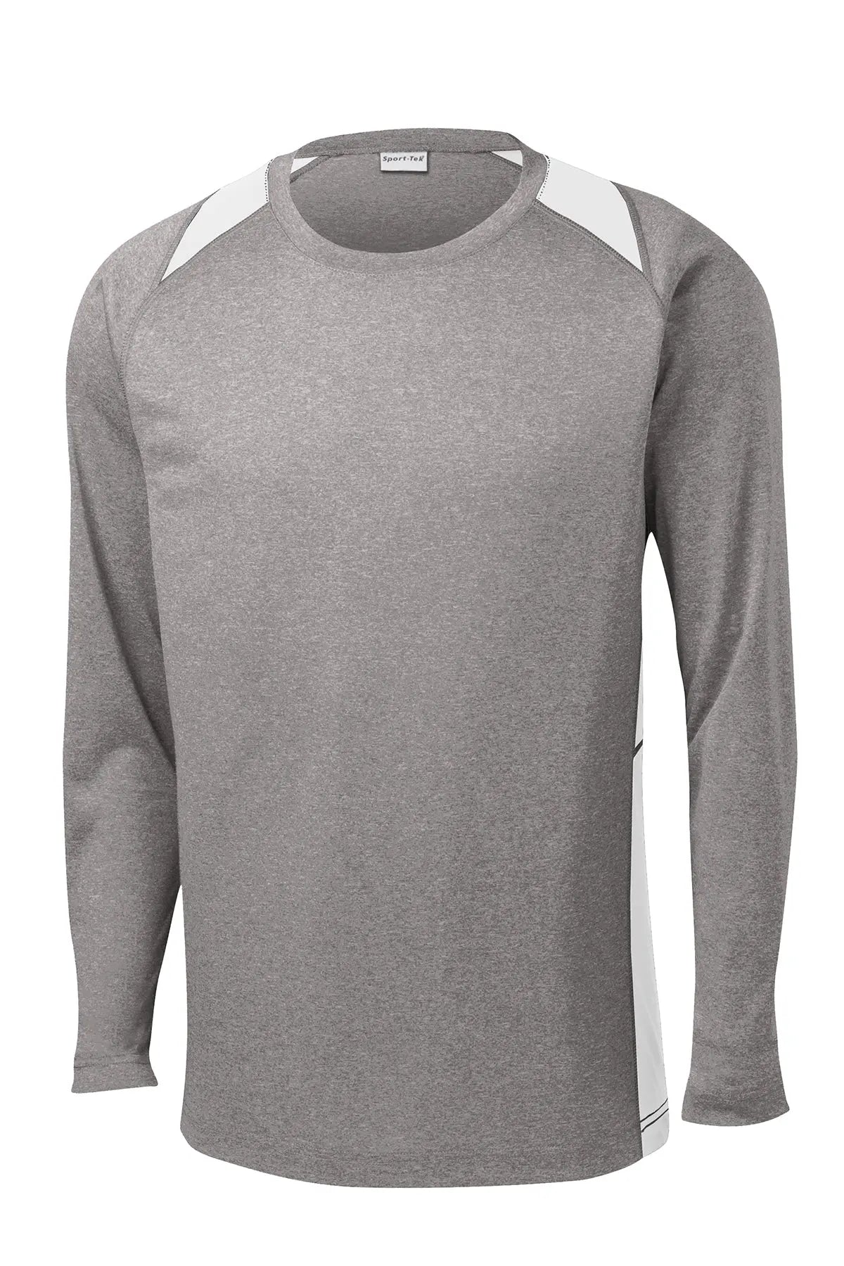 Sport-Tek® Long Sleeve Heather Colorblock Contender™ Tee #ST361LS