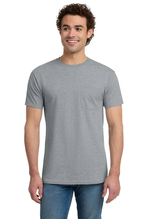 Jerzees® Dri-Power® 50/50 Cotton/Poly Pocket T-Shirt #29MP