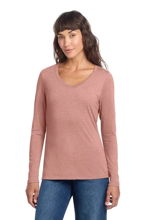 District® Women’s Perfect Tri® Long Sleeve V-Neck Tee #DT135 Game Over Merch