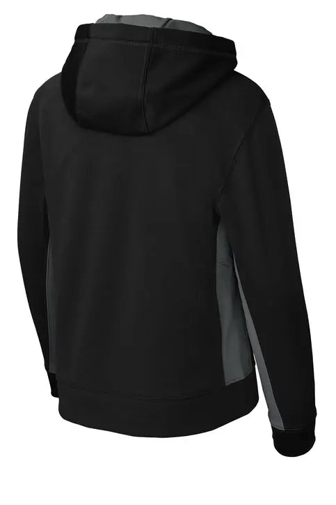 Sport-Tek® Youth Sport-Wick® Fleece Colorblock Hooded Pullover #YST235