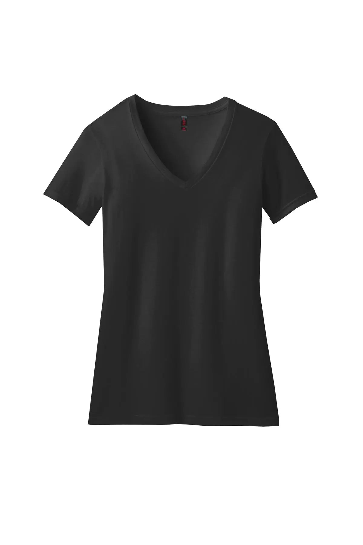District® Women’s Perfect Blend® CVC V-Neck Tee #DM1190L
