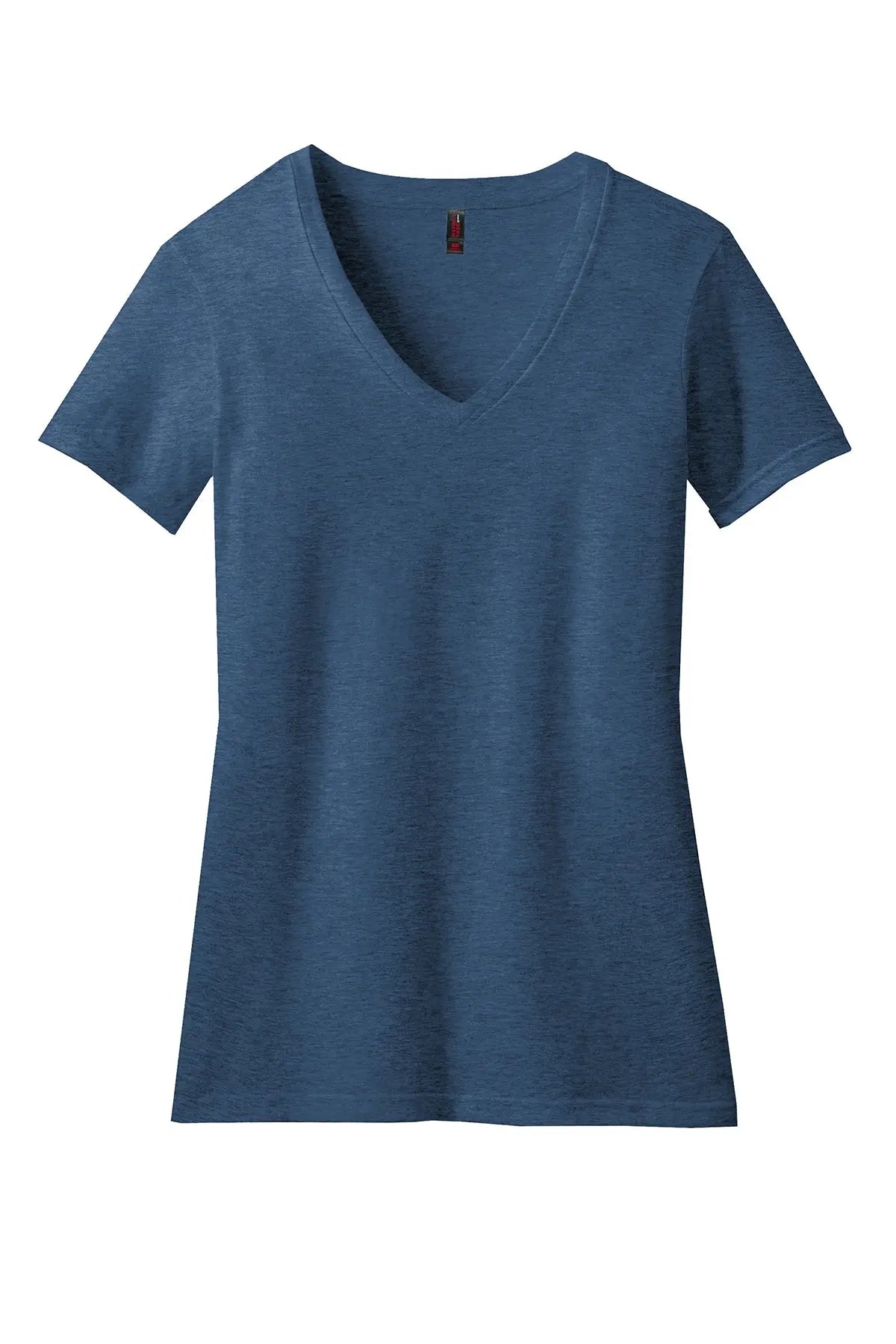 District® Women’s Perfect Blend® CVC V-Neck Tee #DM1190L